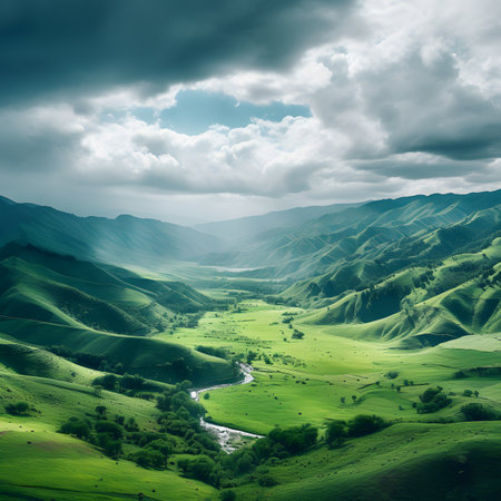 Beautiful mountain lake in Cordillera Huayhuash, Peruの素材