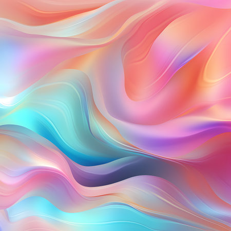 Abstract background with wavy pattern in pastel colors. Vector illustration.の素材
