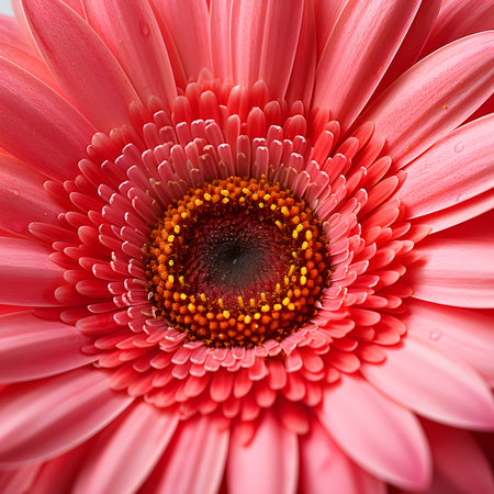 Close Up Pink Gerbera Flower Macro Photographyの素材