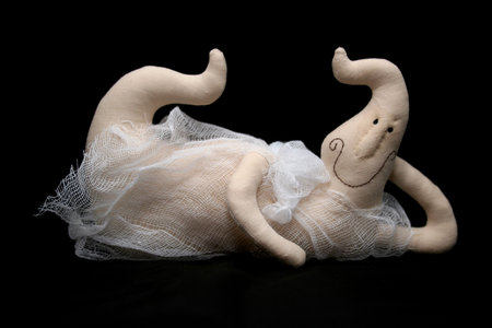 Lying ghostの写真素材