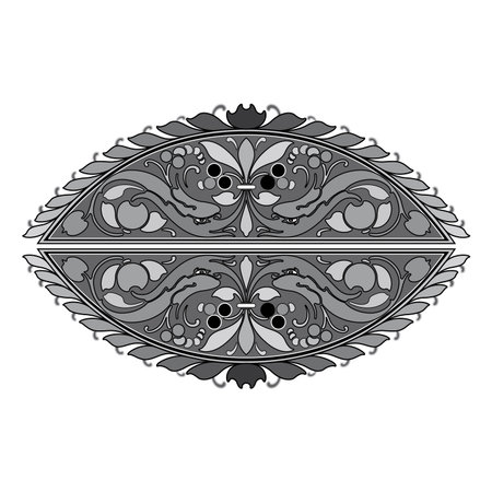 Vintage floral classic calligraphic retro vignette scroll frames ornamental design elements black set isolated vector illustrationのイラスト素材