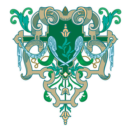 Vintage floral classic calligraphic retro vignette scroll frames ornamental design elements black set isolated vector illustrationのイラスト素材