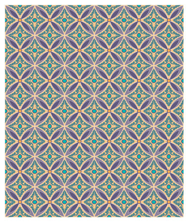 Decorative arabesque and ornamental mandala background set isolated vector illustration