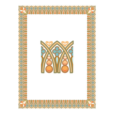 Vintage traditional realistic black and color frames set on white background isolated vector illustrationのイラスト素材