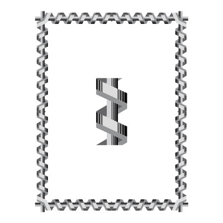 Vintage traditional realistic black and color frames set on white background isolated vector illustrationのイラスト素材