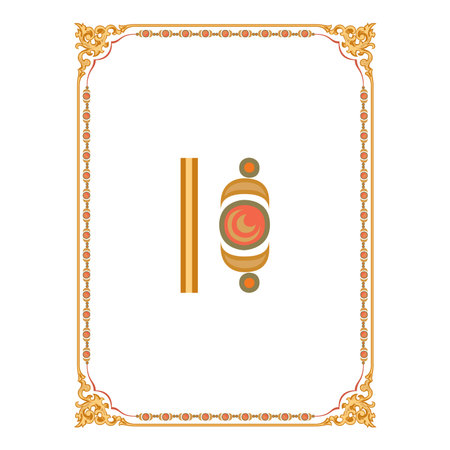 Vintage traditional realistic black and color frames set on white background isolated vector illustrationのイラスト素材