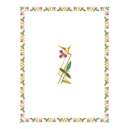 Vintage traditional realistic black and color frames set on white background isolated vector illustrationのイラスト素材