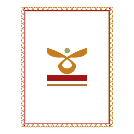 Vintage traditional realistic black and color frames set on white background isolated vector illustrationのイラスト素材