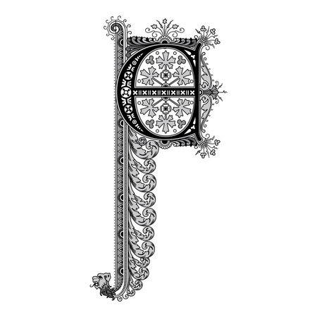 Art Cinderella Initial Caps Font Capital Letter E vector design illustrationのイラスト素材