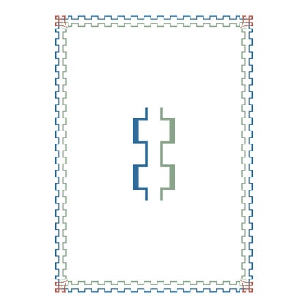 Vintage floral classic calligraphic retro vignette scroll Crests Ribbons Frames ornamental design elements black and color set isolated vectorのイラスト素材