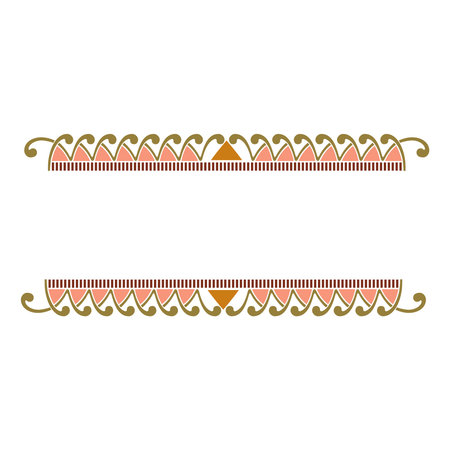 Vintage floral calligraphic floral vignette scroll corners ornamental design elements set isolated vector illustrationのイラスト素材