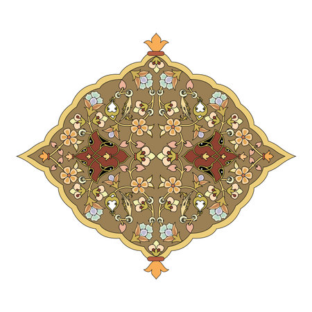 Vintage floral calligraphic floral vignette scroll corners ornamental design elements black and color set isolated vectorのイラスト素材
