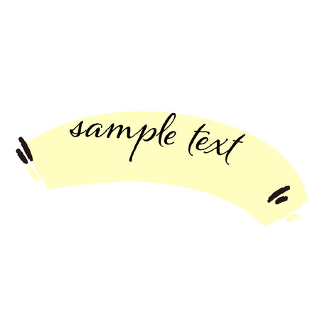 Hand-drawn loose and cute design parts. Ideal for finishing with a rough and stylish impression. Vector illustration.のイラスト素材