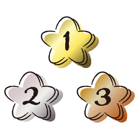 A set of hand-drawn loose and cute ranking parts. Ideal for finishing with a rough and stylish...
