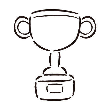 Hand-drawn loose and cute ranking parts. Ideal for finishing with a rough and stylish impression. Vector illustration.のイラスト素材