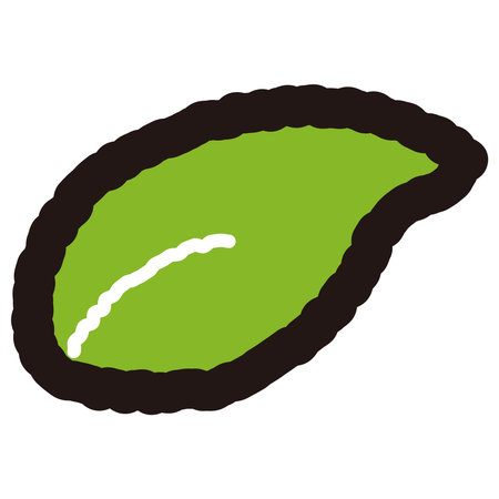 A loose and cute hand-drawn illustration of a natural image. A rough and stylish impression. Vector illustration.のイラスト素材