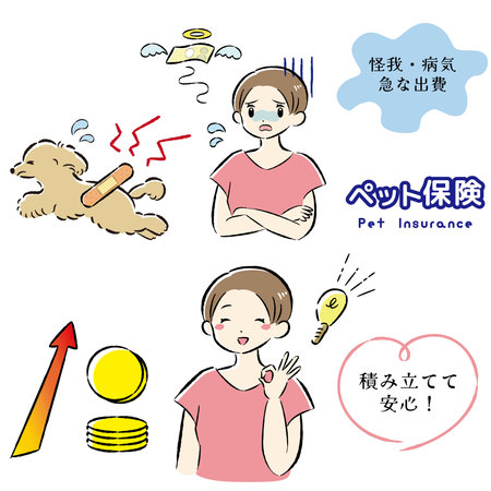 A hand-drawn, relaxed and cute illustration of a dog and a person. A rough and stylish impression. Vector illustration.のイラスト素材