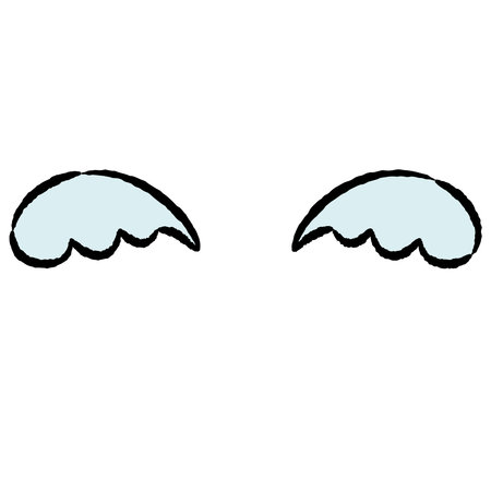 A hand-drawn illustration of a loose and cute feather. Perfect for creating a rough and stylish impression. Vector illustration.のイラスト素材