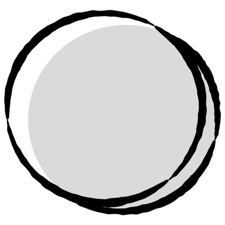 A hand-drawn, loose and cute coin (money) illustration. A rough and stylish impression. Vector illustration.のイラスト素材