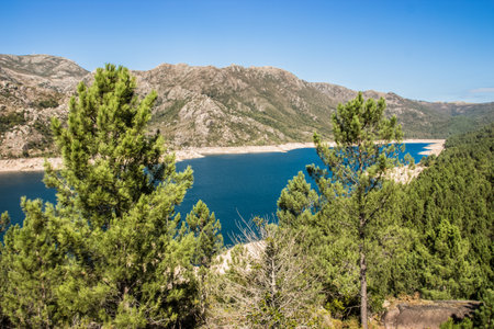 european beautifull landscape capture of a lake beetween mountainsの写真素材