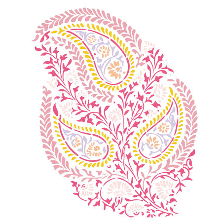 Abstract beautiful vector paisley elementsのイラスト素材