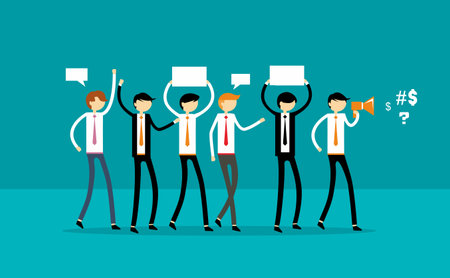 Businessman Democration Vetor Illustrationのイラスト素材