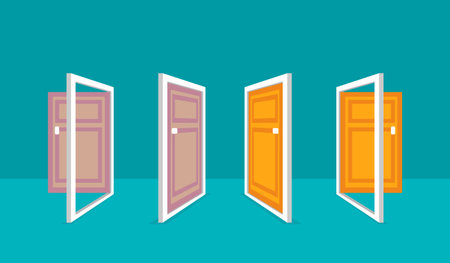 Door Vector Illustration for design or web designのイラスト素材