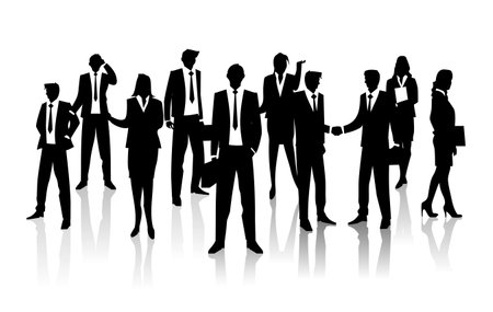 Business Silhouettesのイラスト素材
