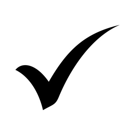 Check icon isolated on white background. check mark icon. check list button icon. Tickのイラスト素材