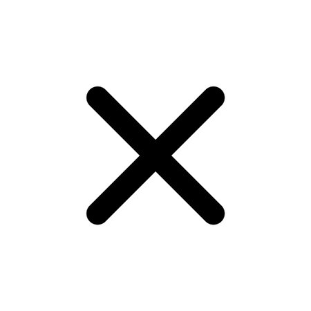 Close icon isolated on white background. Delete icon. remove, cancel, exit symbolのイラスト素材
