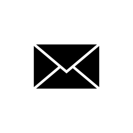 Mail vector icon isolated on white background. E-mail icon. Envelope illustration. Messageのイラスト素材