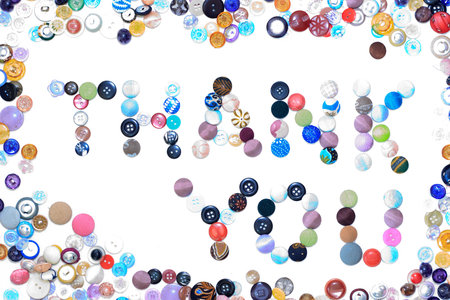 Thank you letter of buttons
