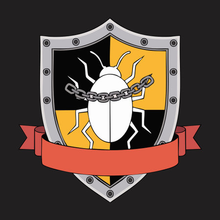 Security system design over black background, vector illustration. Eps 10.のイラスト素材