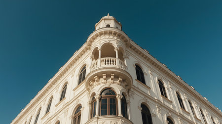 Detail of a building in the center of Lisbon, Portugal.の素材