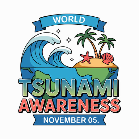 Tsunami season design, vector illustration eps10 graphic.のイラスト素材
