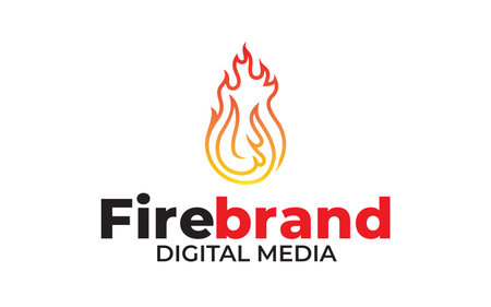 Creative vector of fire flame brand logo design templateのイラスト素材