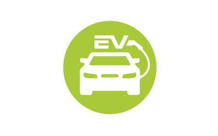 Creative innovation for modern electric charging car Logo Design templateのイラスト素材