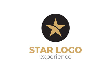 The creative luxury of star logo designs template, Elegant Star logo designsのイラスト素材