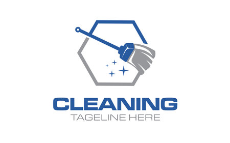 Creative for house clean logo design. modern and elegant style vector logo designのイラスト素材