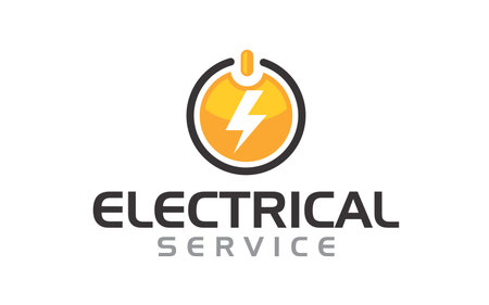 Creative innovation for electrician service Concept Logo Designのイラスト素材