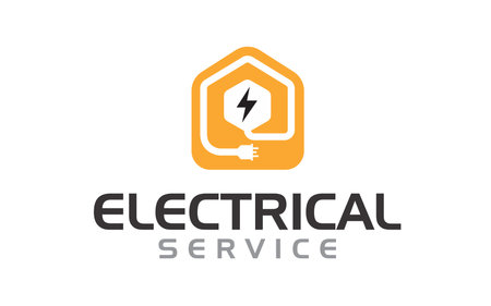 Creative innovation for electrician service Concept Logo Designのイラスト素材