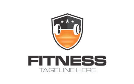 Creation logo design for fitness and bodybuildingのイラスト素材