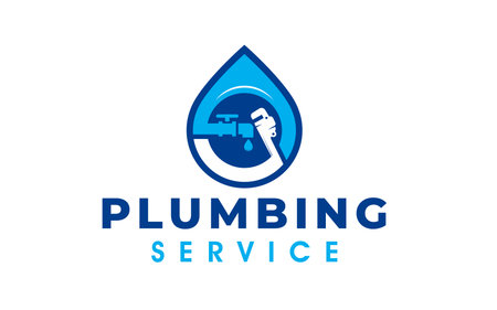 Creative of a plumbing and maintenance service logoのイラスト素材