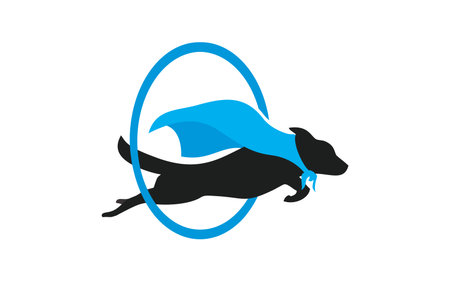Illustration vector graphic of dog training Academy logo design template for your businessのイラスト素材