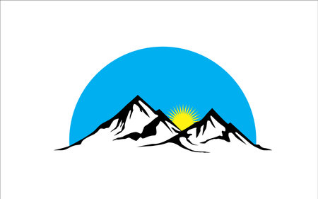 Illustration vector graphic of mountain silhouette symbol design templateのイラスト素材