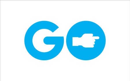 Illustration vector graphic of letter GO icon logo design templateのイラスト素材