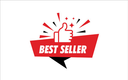 Illustration vector graphic of best seller label sticker design templateのイラスト素材