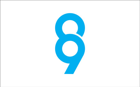 Illustration vector graphic of letter 89 icon logo template designのイラスト素材