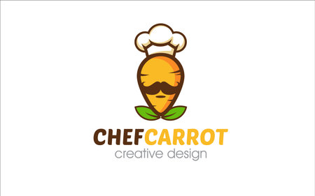 Illustration vector graphic of carrot logo design template with a white backgroundのイラスト素材