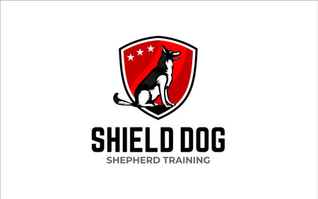 Illustration vector graphic of dog training club Logo Design templateのイラスト素材